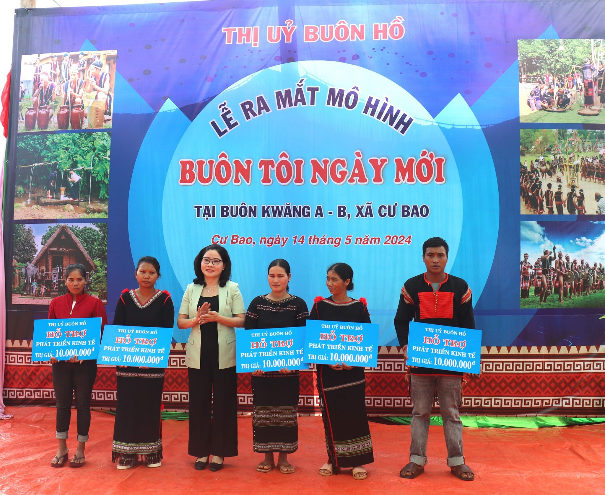 Ra mắt mô hình “Buôn tôi ngày mới” tại buôn Kwang A-B, xã Cư Bao
